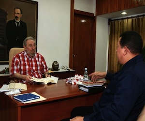Chávez: "Fidel está endemoniadamente bien" Foto: Cubadebate