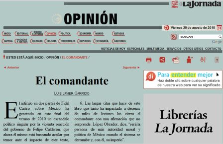 Artículo de Luis Javier Garrido en La Jornada