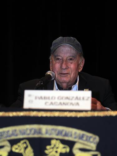 Pablo González Casanova en la UNAM Foto: Carlos Cisneros, La Jornada