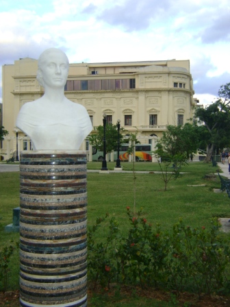 Busto de Eva Perón en La Habana Foto: Rubén Sánchez Rivero
