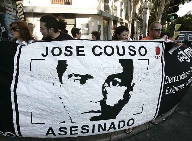 Manifestantes piden justicia en caso del camarógrafo José Couso