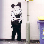 Kissing coppers, Brighton, Banksy Wall And Piece (2005 : 30)