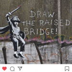 Foto sacada del sitio oficial de Banksy en Instagram